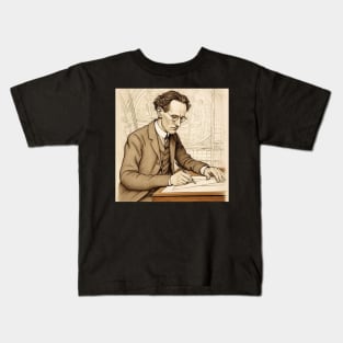 Erwin Schrodinger scientist Kids T-Shirt